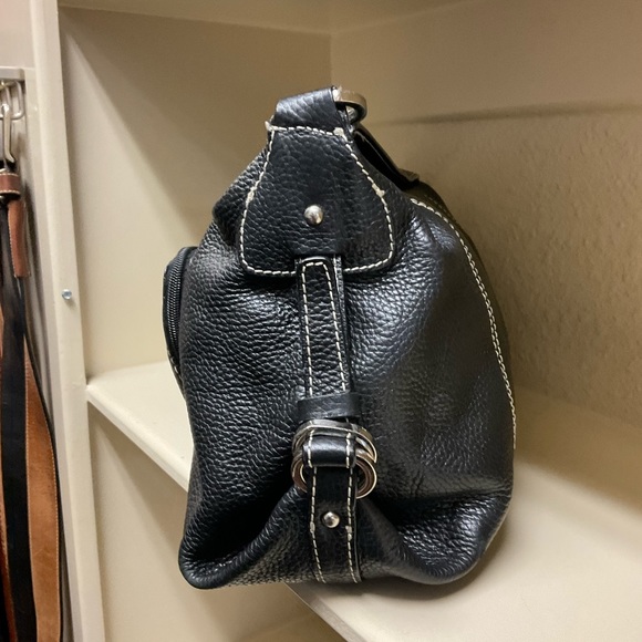 Tignanello black leather shoulder bag - Picture 4 of 9